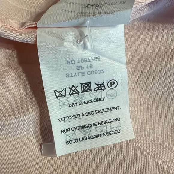 J. Crew Cara Silk Chiffon One Shoulder Dress in Misty Rose size 16 NWT - Picture 14 of 15